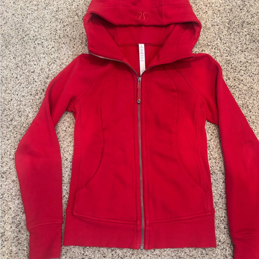 lululemon athletica Vibrant Red Zip-Up Jacket
